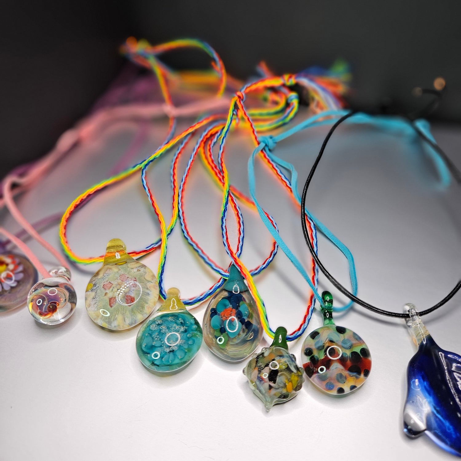 Heady Glass Necklaces