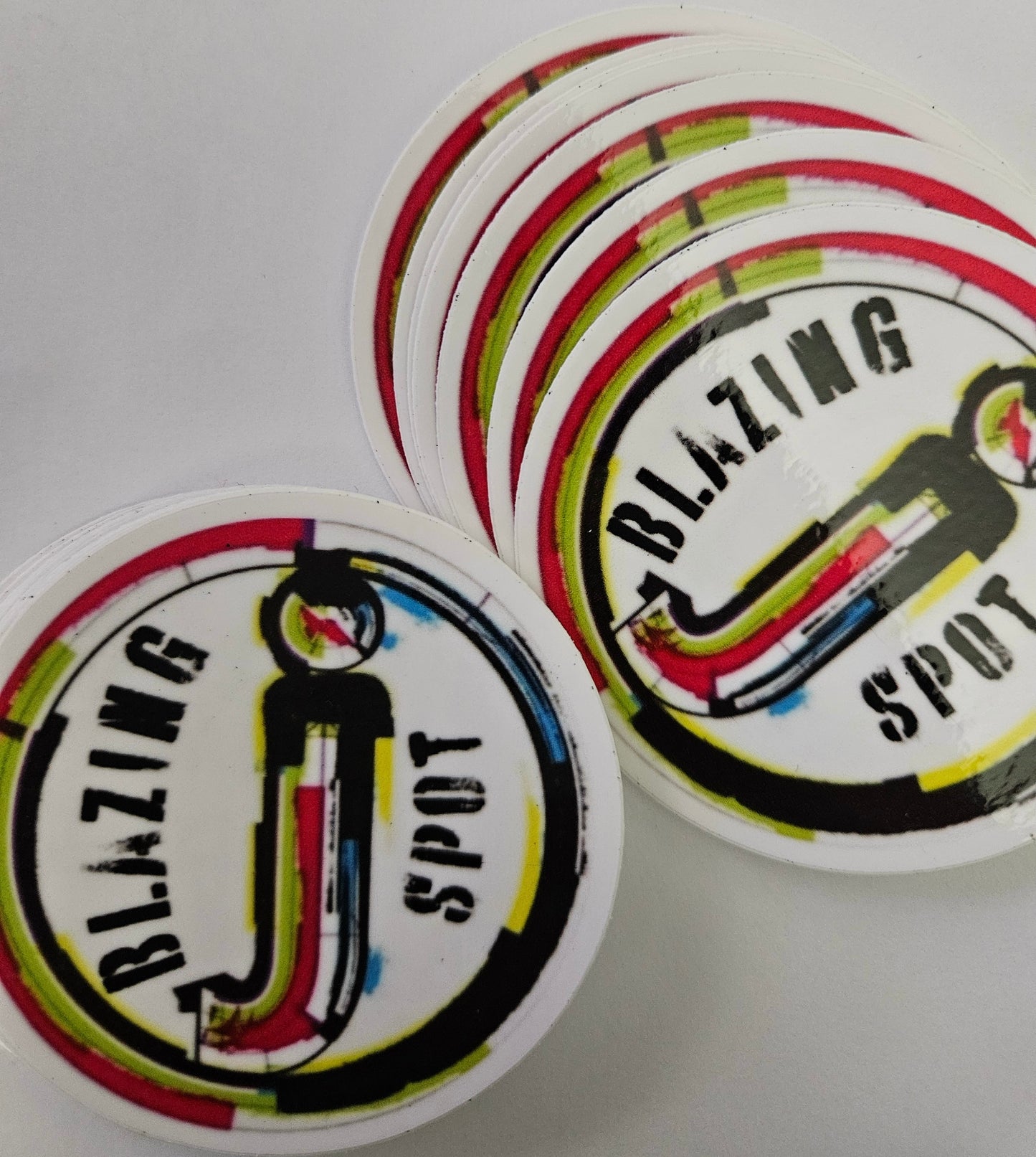 Blazing J Spot Stickers