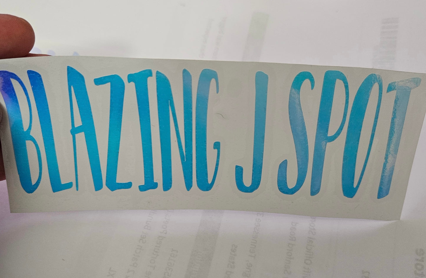 Blazing J Spot Stickers