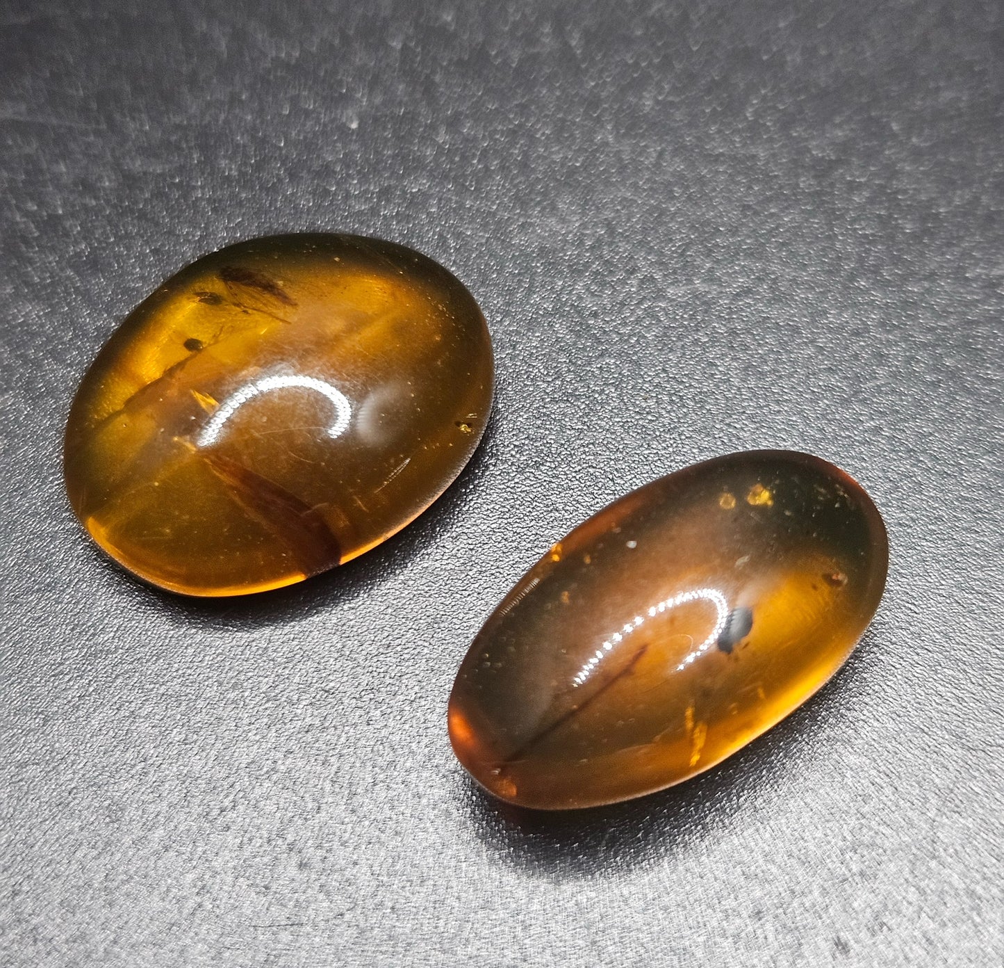 Amber Stones With Insects