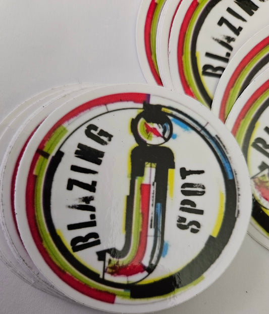 Blazing J Spot Stickers