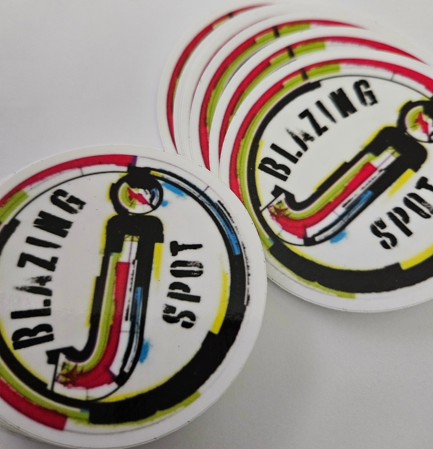 Blazing J Spot Stickers